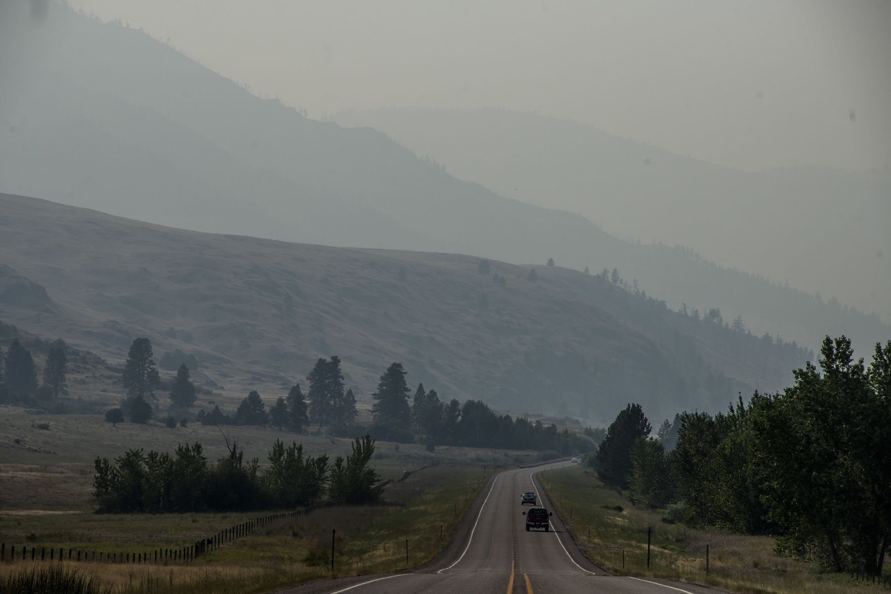 Driving west on 200